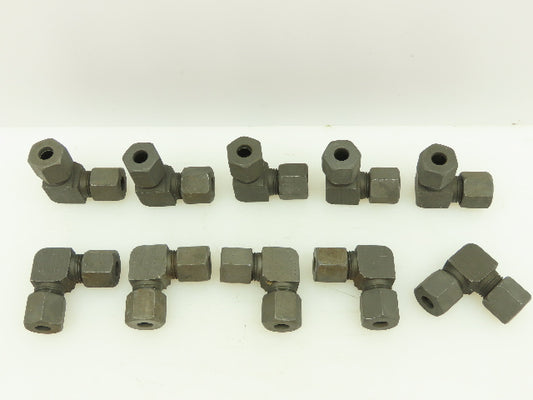 VOSS S8 Steel Flareless Metric 90° Union Compression Elbow 8mm Tube  LOT of 10