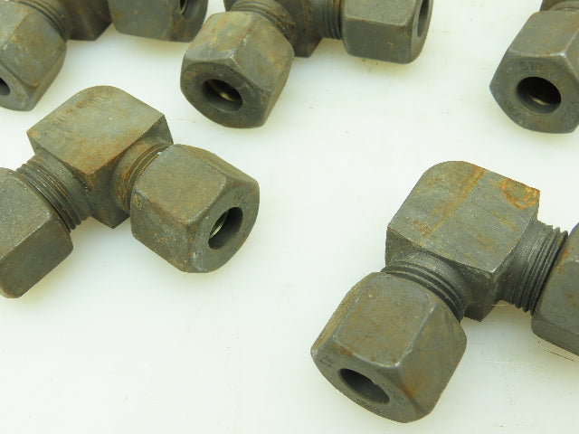 VOSS S10 Steel Flareless Metric 90° Union Compression Elbow 10mm Tube  LOT of 10