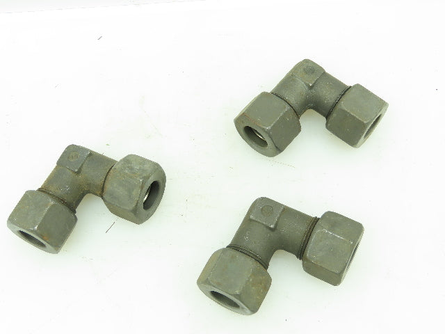 VOSS S16 Steel Flareless Metric 90° Union Compression Elbow 16mm Tube  LOT of 3
