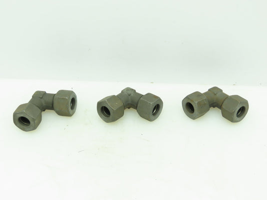 VOSS S16 Steel Flareless Metric 90° Union Compression Elbow 16mm Tube  LOT of 3