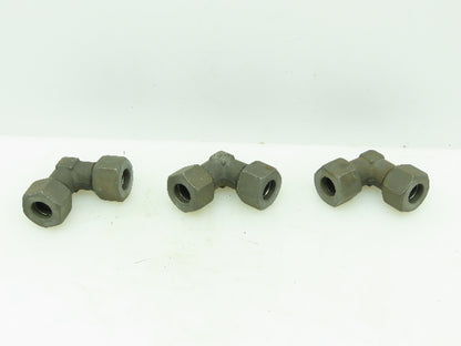 VOSS S16 Steel Flareless Metric 90° Union Compression Elbow 16mm Tube  LOT of 3