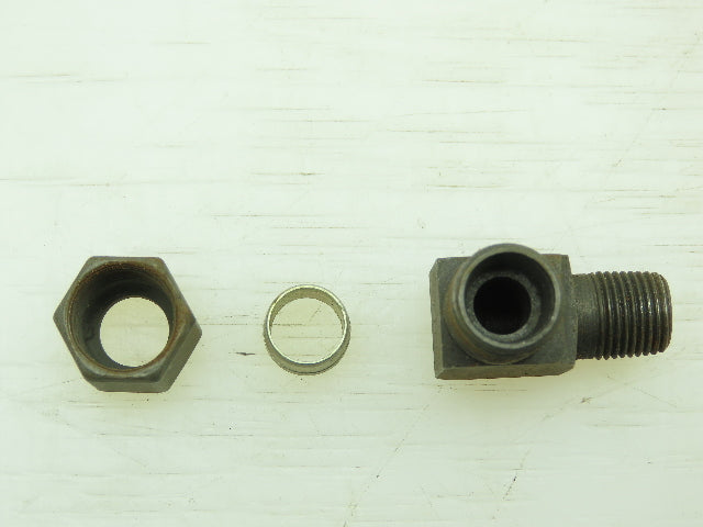 VOSS LL Steel Flareless 90° Male Compression Elbow 8mm Tube x 1/8 BSPT Lot of 10
