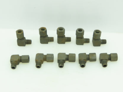 VOSS LL Steel Flareless 90° Male Compression Elbow 8mm Tube x 1/8 BSPT Lot of 10