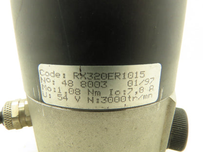 Kollmorger RX320ER1015 Servo Motor U 54 V N 3000TR/MN 7/16" Shaft Size