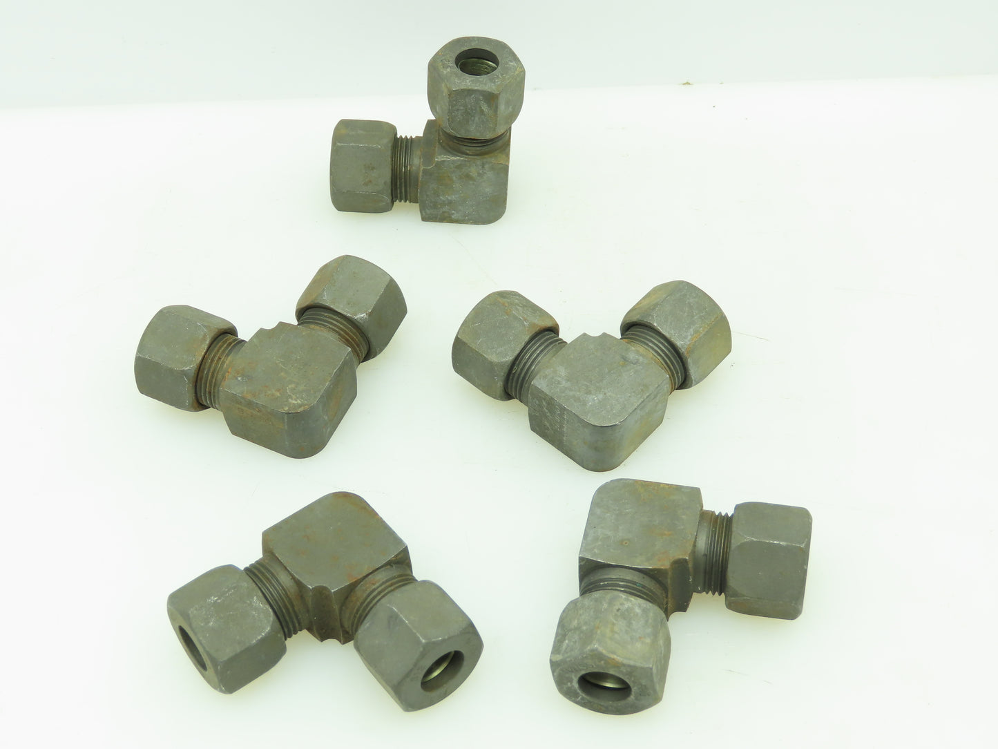 VOSS S12 Steel Flareless 90° Metric Union Compression Elbow 12mm Tube  Lot of 5