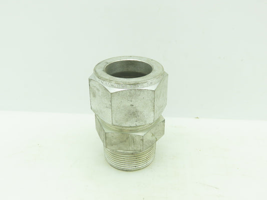 Swagelok Steel Compression Straight Male Connector  1-1/2" Tube x 1-1/2" NPT