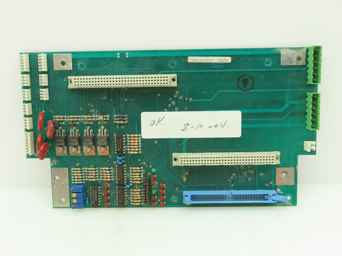 Bell and Howell CS-538-000F REV.1 Back Panel Board Circuit Board SE538000F 44/B