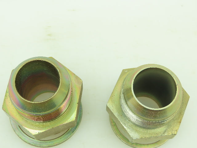 Triple-Lok 37° Flare Male Connector SAE-20  1-1/4" JIC x 1-1/4" BSPP Lot of 2