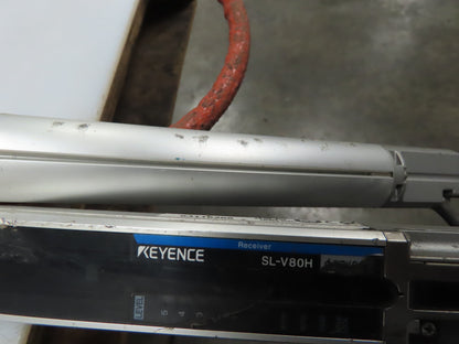 Keyence SL-V80H SL-V16H Safety Light Curtain Transmitter & Receiver 24V