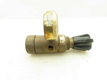 Harris 750 Servo Dome Adjustable Gas Brass Regulator 500PSI Dual Gauge