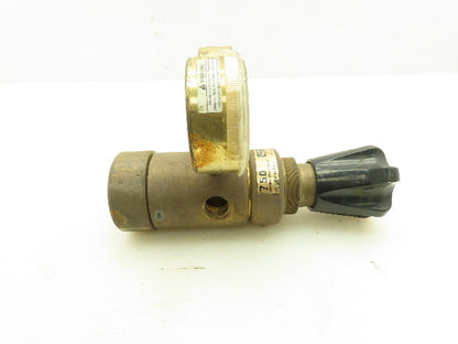 Harris 750 Servo Dome Adjustable Gas Brass Regulator 500PSI Dual Gauge