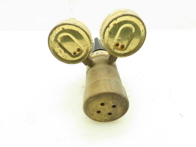 Harris 750 Servo Dome Adjustable Gas Brass Regulator 500PSI Dual Gauge