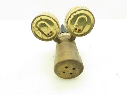 Harris 750 Servo Dome Adjustable Gas Brass Regulator 500PSI Dual Gauge