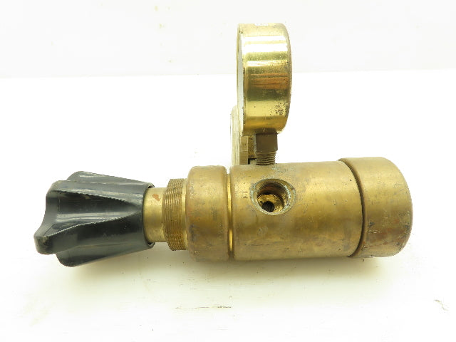 Harris 750 Servo Dome Adjustable Gas Brass Regulator 500PSI Dual Gauge