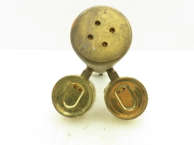 Harris 750 Servo Dome Adjustable Gas Brass Regulator 500PSI Dual Gauge