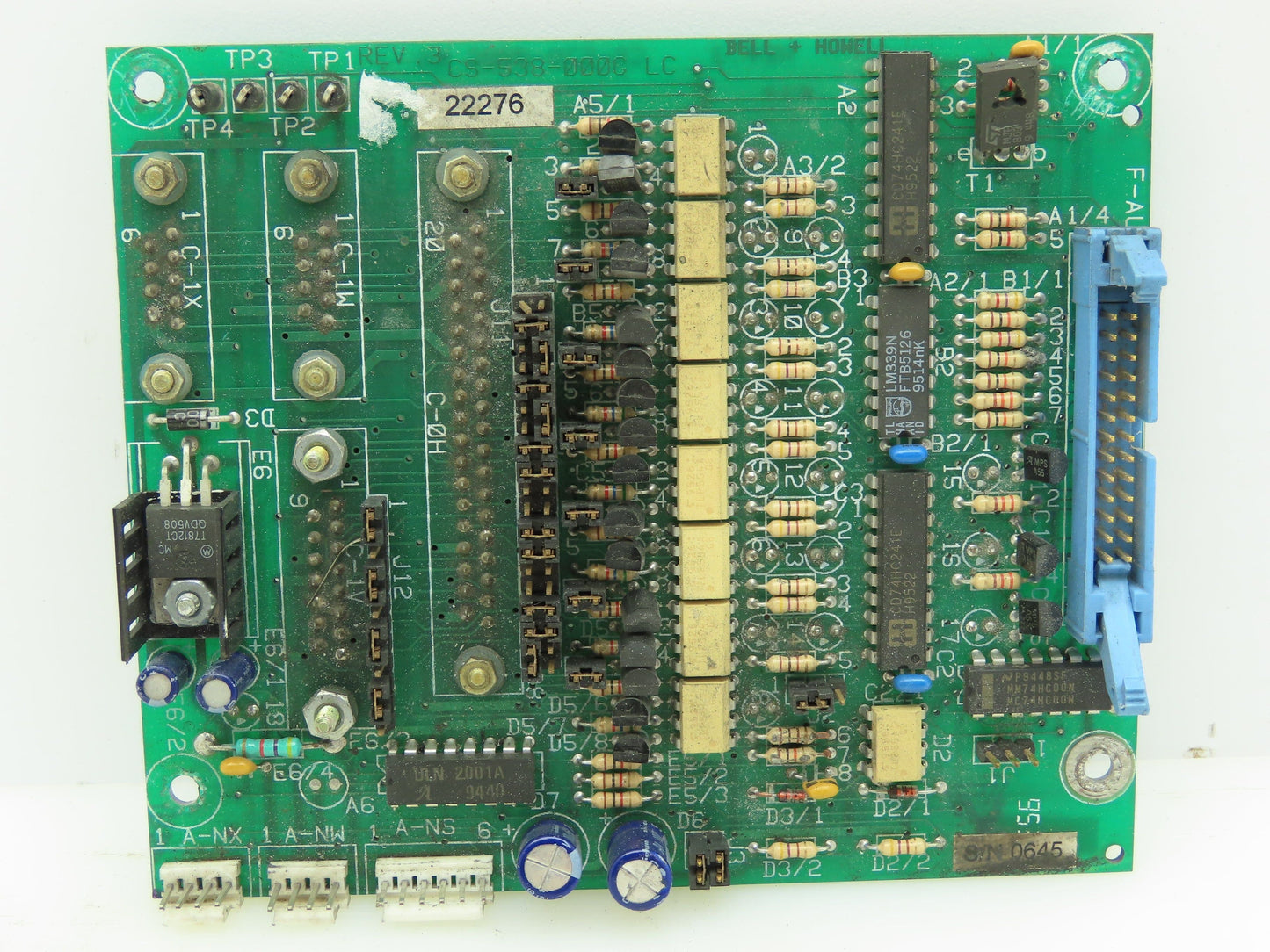 Bell and Howell CS538-000G Rev 3 Interface Circuit Board 700 2058 Card Assy