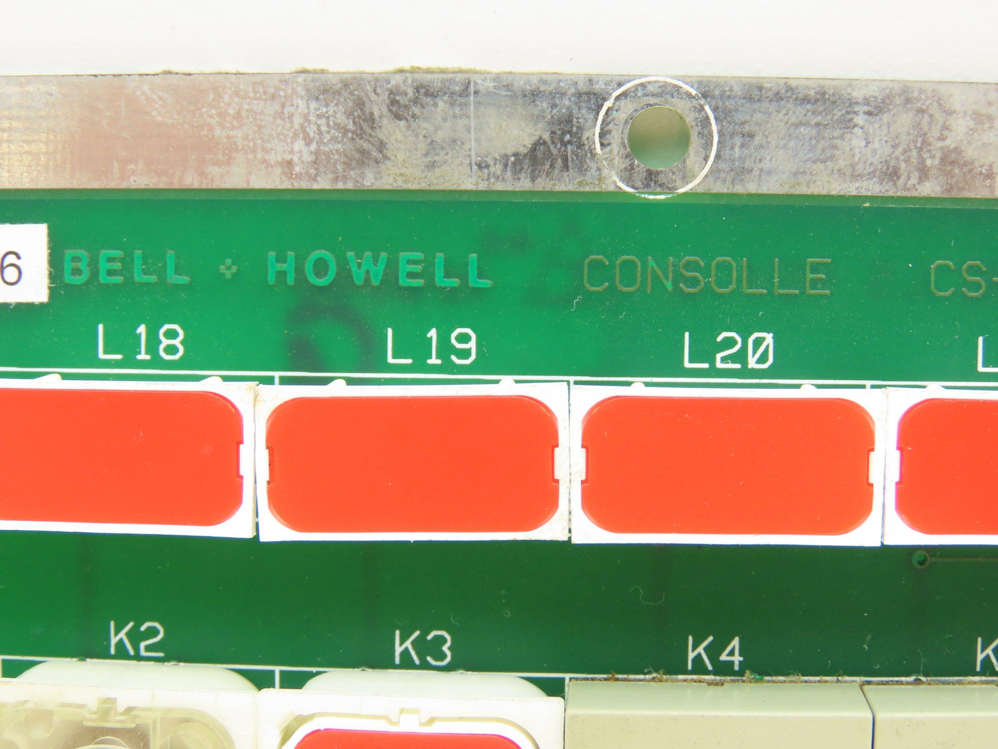 Bell and Howell CS-538-000C L.S. Console Rev 3 Control Panel Repaired