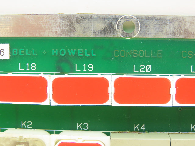 Bell and Howell CS-538-000C L.S. Console Rev 3 Control Panel Repaired