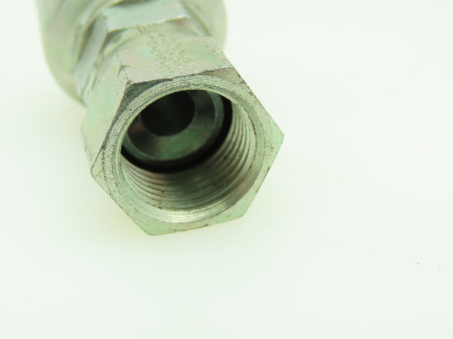 Female 37° Swivel Hydraulic Crimp SAE-6  3/8" JIC x 3/8" Hose ID  Lot of 4