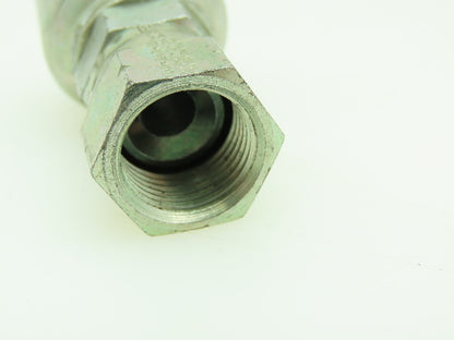 Female 37° Swivel Hydraulic Crimp SAE-6  3/8" JIC x 3/8" Hose ID  Lot of 4