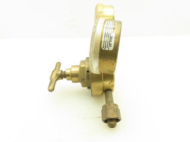 Flame Tech VHOR-21 Heavy Duty Single Stage Oxy Compressed Reg T-Bar Adj 3000PSI