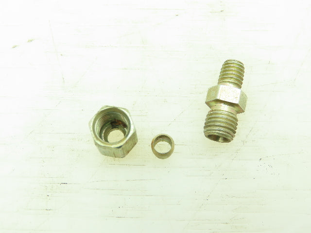 Parker 4LL EO Compression Straight Male Connector 4mm Tube x 1/16" NPT Lot of 10