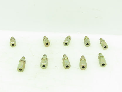 Parker 4LL EO Compression Straight Male Connector 4mm Tube x 1/16" NPT Lot of 10