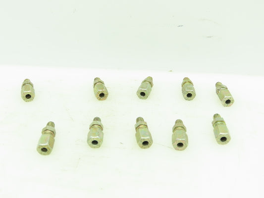 Parker 4LL EO Compression Straight Male Connector 4mm Tube x 1/16" NPT Lot of 10