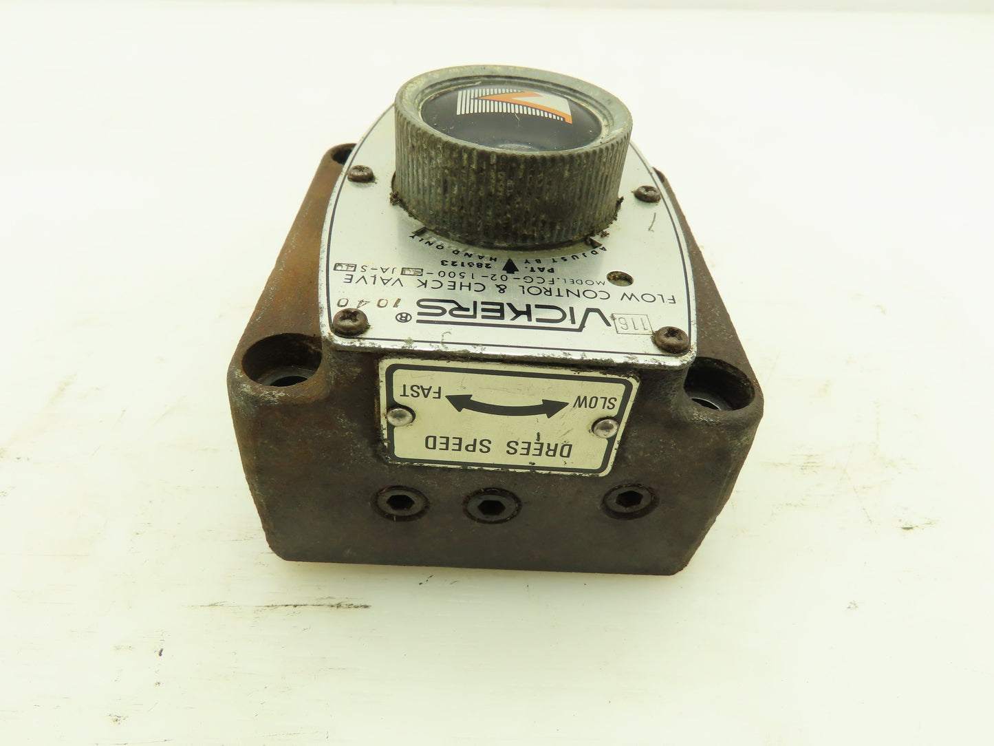 Vickers FCG-02-1500-40JA-S40 Adj. Hydraulic Flow Control/Check Valve FCG-02-1500