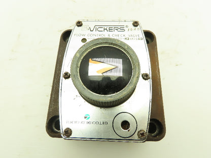 Vickers FCG-02-1500-40JA-S40 Adj. Hydraulic Flow Control/Check Valve FCG-02-1500