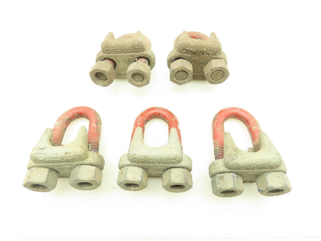 Crosby Crosby 1-1/4" Cable Clamp Cable Wire Rope U Clamp ?	Lot of 5