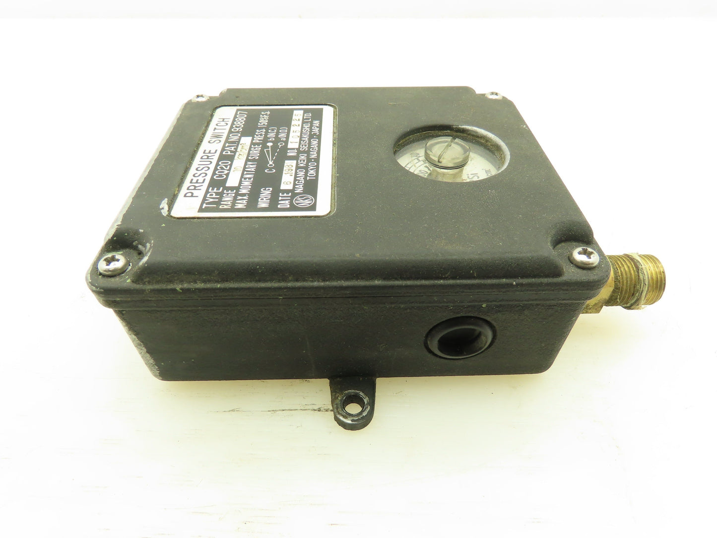 Nagano CQ20 Electric Pressure Switch Range 142PSI 10 kg/cm2   938807