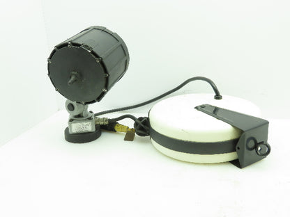 Waldmann HGWK-70-24VAC  60W Halogen Machine Light Magnetic Base 30' Reel Retract