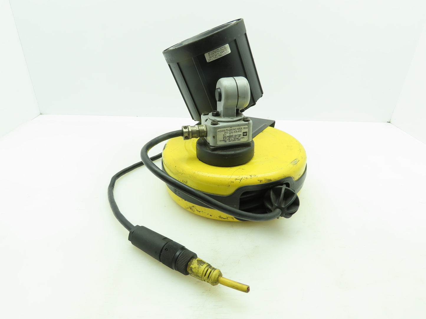 Waldmann HGWK-70-24VAC  60W Halogen Machine Light Magnetic Base 30' Reel Retract