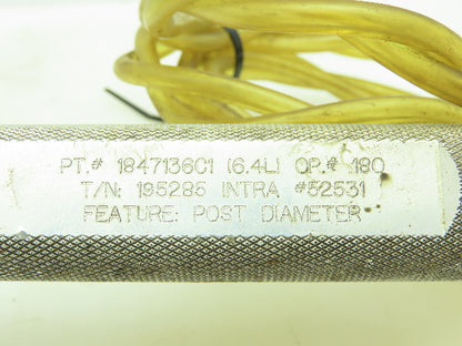 K J Law 1847136C1 Machining Tool Post Diameter Gauge Pneumatic Air Control 64 mm