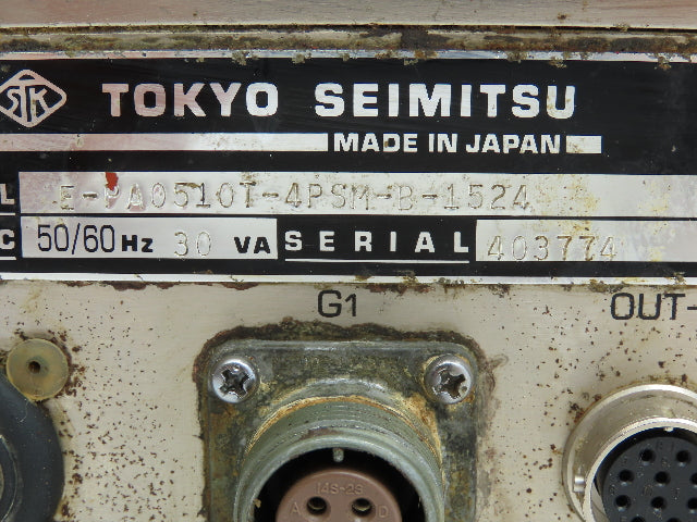 Tokyo Seimitsu E-PA0510T-4PSM-B-1524 Pulcom-T Controller 100VAC Input Module
