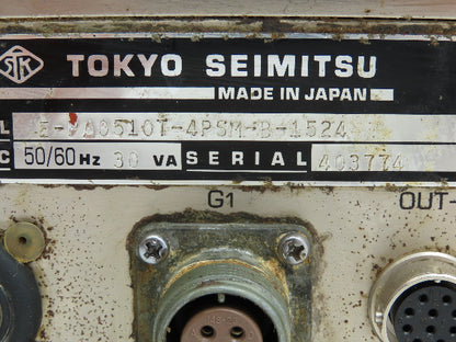 Tokyo Seimitsu E-PA0510T-4PSM-B-1524 Pulcom-T Controller 100VAC Input Module