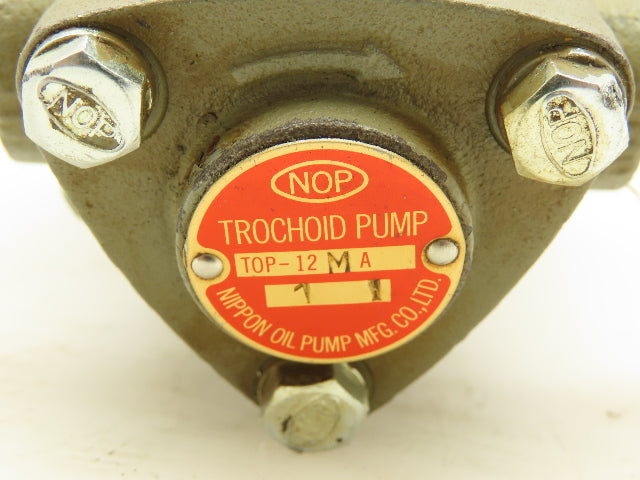 Nippon Oil Pump TOP-12MA Motor Trochoid Hyd. Pump 3-PH Induction TOP-IME75-3