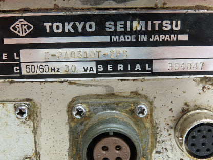 Tokyo Seimitsu E-PA0510T-2PS Pulcom-T Controller 100VAC Input Module