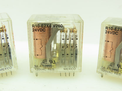 Potter & Brumfield R10-E2X4-V700 Relay  24VDC 5Amp @ 28VDC LOT of 4
