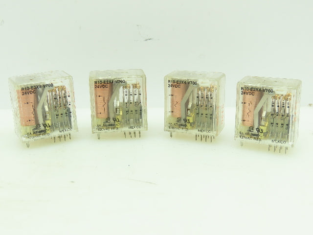 Potter & Brumfield R10-E2X4-V700 Relay  24VDC 5Amp @ 28VDC LOT of 4