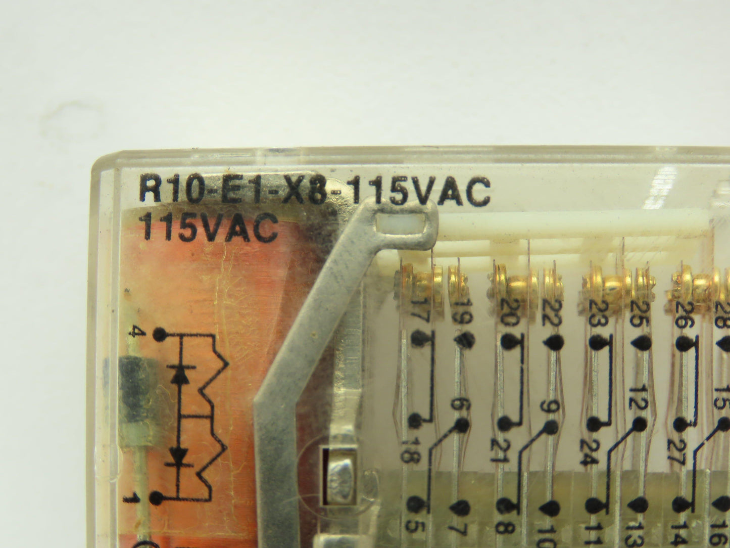 Potter & Brumfield R10-E1-X8-115VAC Relay 8PDT 5A 115 VAC LOT of 2