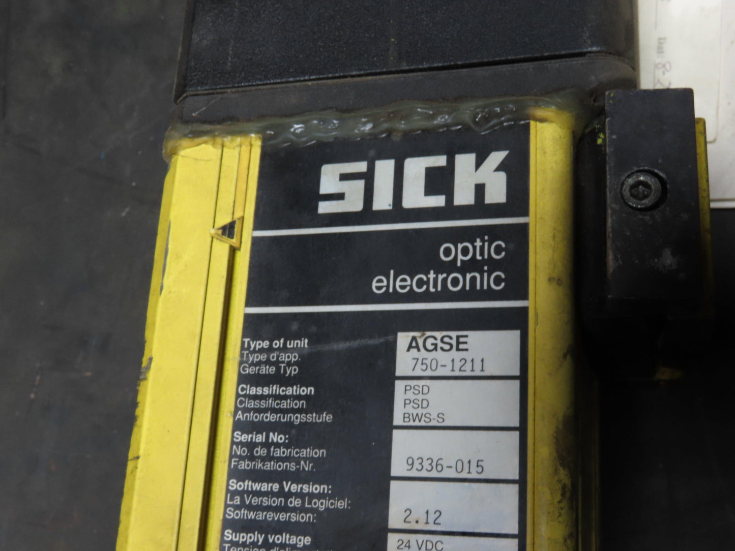 Sick AGSE 750-1211 Safety Light Curtain Receiver