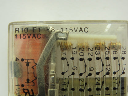 Potter & Brumfield R10-E1-Y8-115VAC Relay 8PDT 2A 120VAC 115V Coil Voltage AMF