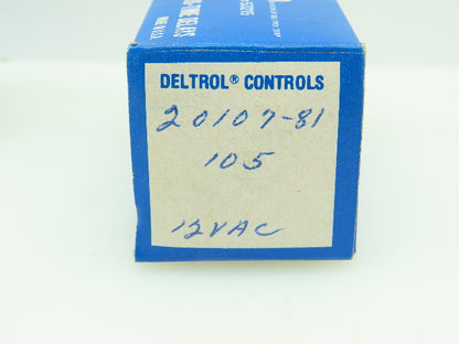 Deltrol Controls 105 20107-81 SPDT Relay 12 VAC Coil 5 Amp Lot of 5