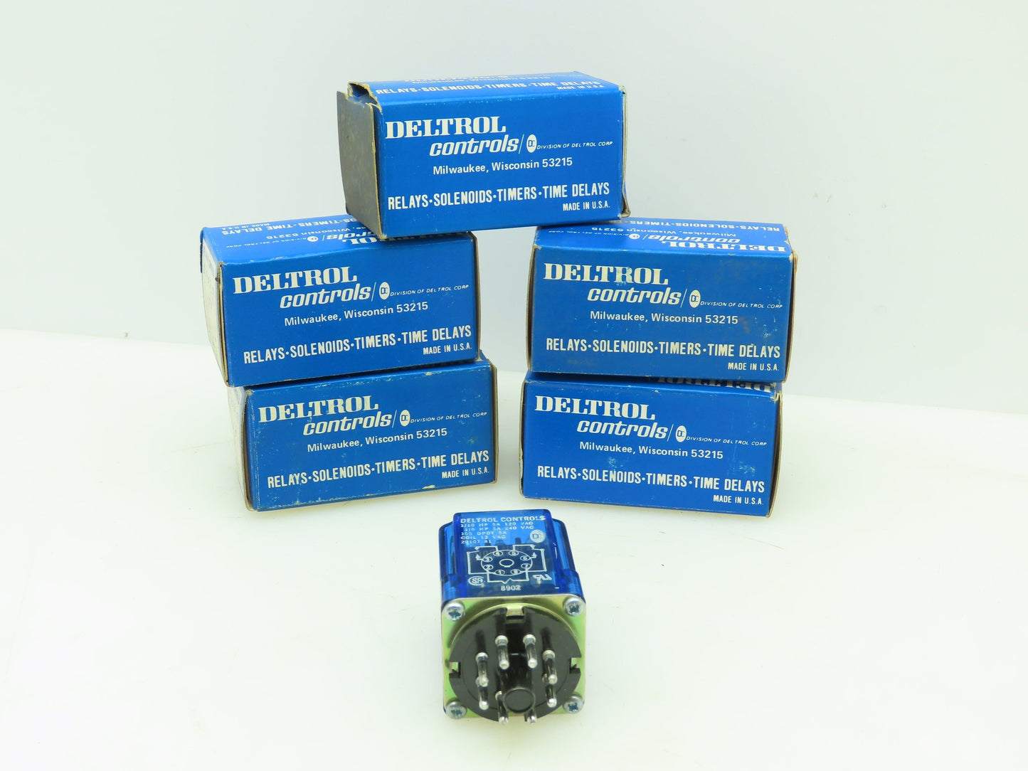 Deltrol Controls 105 20107-81 SPDT Relay 12 VAC Coil 5 Amp Lot of 5