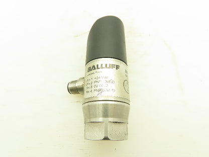 Balluff BSP005C Pneumatic Pressure Sensor Switch w/Display 145PSI 24VDC 1/4"NPT