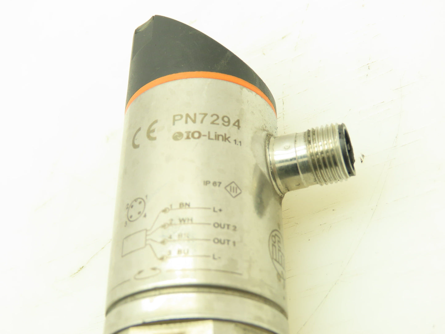 IFM IFM 7294 Pneumatic Pressure Sensor Switch w/Display 145PSI 30VDC 1/4"NPT