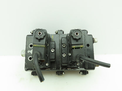 A239SS-120-A IR ARO Pneumatic Solenoid Air Control 2 Valve Manifold Block 3/8"
