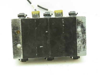 A239SS-120-A IR ARO Pneumatic Solenoid Air Control 2 Valve Manifold Block 1/2"